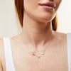Thumbnail Image 2 of Diamond Accent "MOM" Heart Station Necklace in 10K Gold