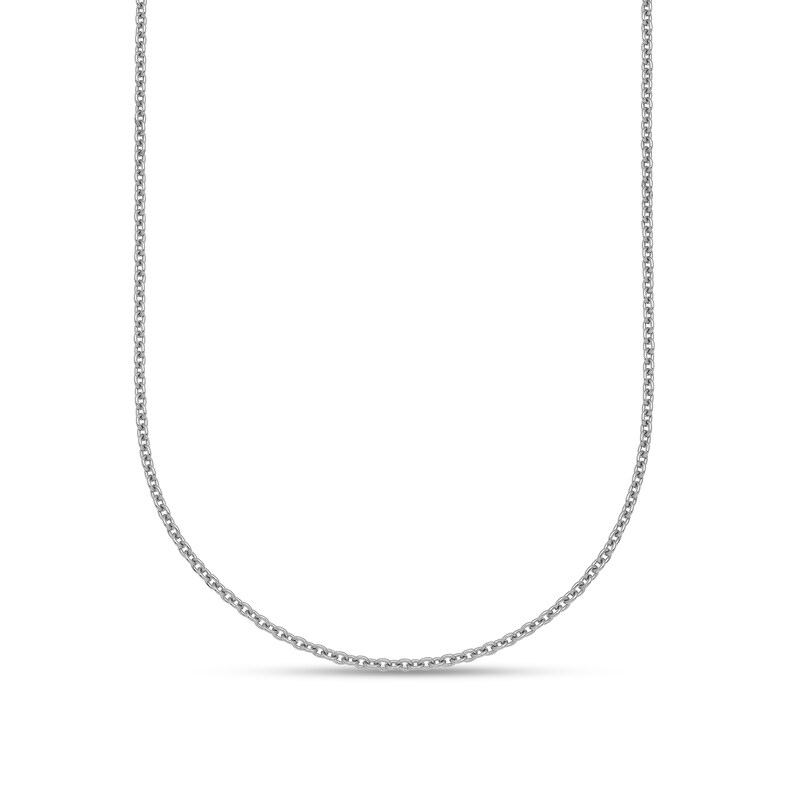 Main Image 1 of 1.6mm Cable Chain Necklace in Solid Platinum - 18"