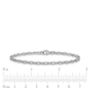 3.0mm Cable Chain Bracelet in Solid Platinum - 7.25"