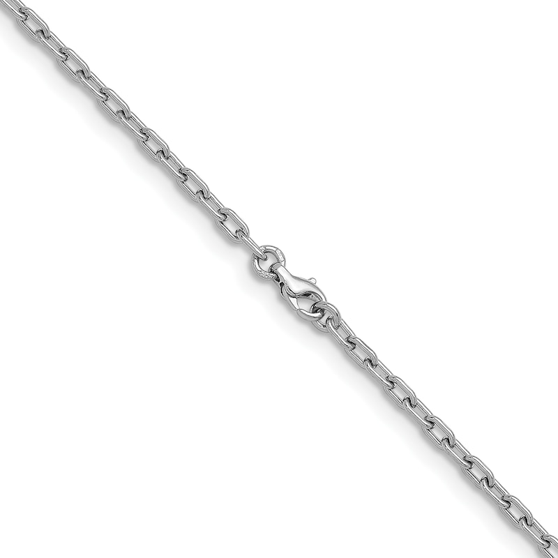 3.3mm Cable Chain Necklace in Solid Platinum