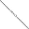 2.2mm Rope Chain Necklace in Solid Platinum