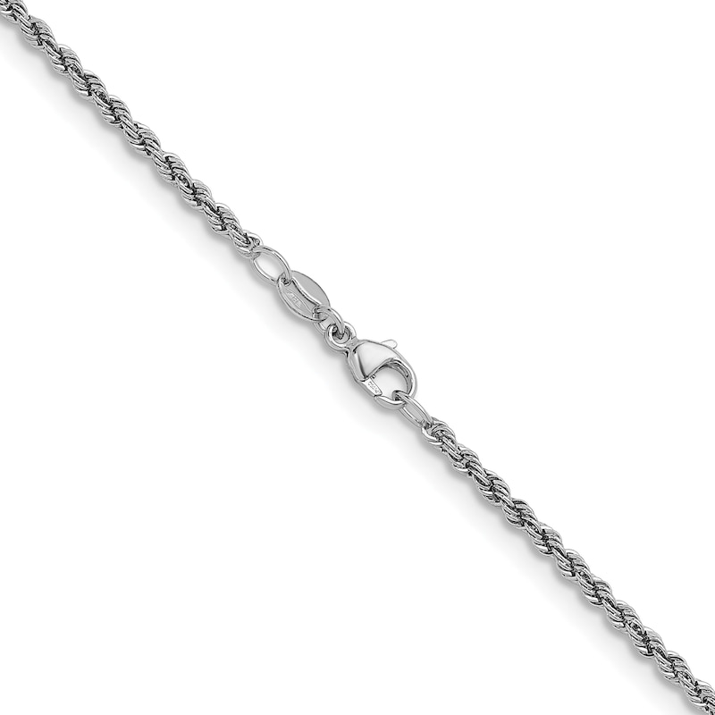Main Image 2 of 2.2mm Rope Chain Necklace in Solid Platinum - 18"
