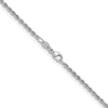Thumbnail Image 2 of 2.2mm Rope Chain Necklace in Solid Platinum - 20"