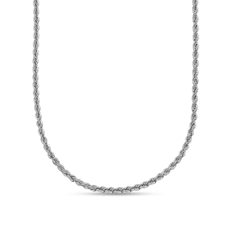 Main Image 1 of 2.2mm Rope Chain Necklace in Solid Platinum - 24"