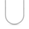 3.5mm Curb Chain Necklace in Solid Platinum
