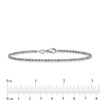 Thumbnail Image 3 of 2.2mm Rope Chain Bracelet in Solid Platinum - 8"