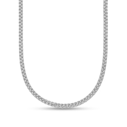 2.5mm Wheat Chain Necklace in Solid Platinum - 24"