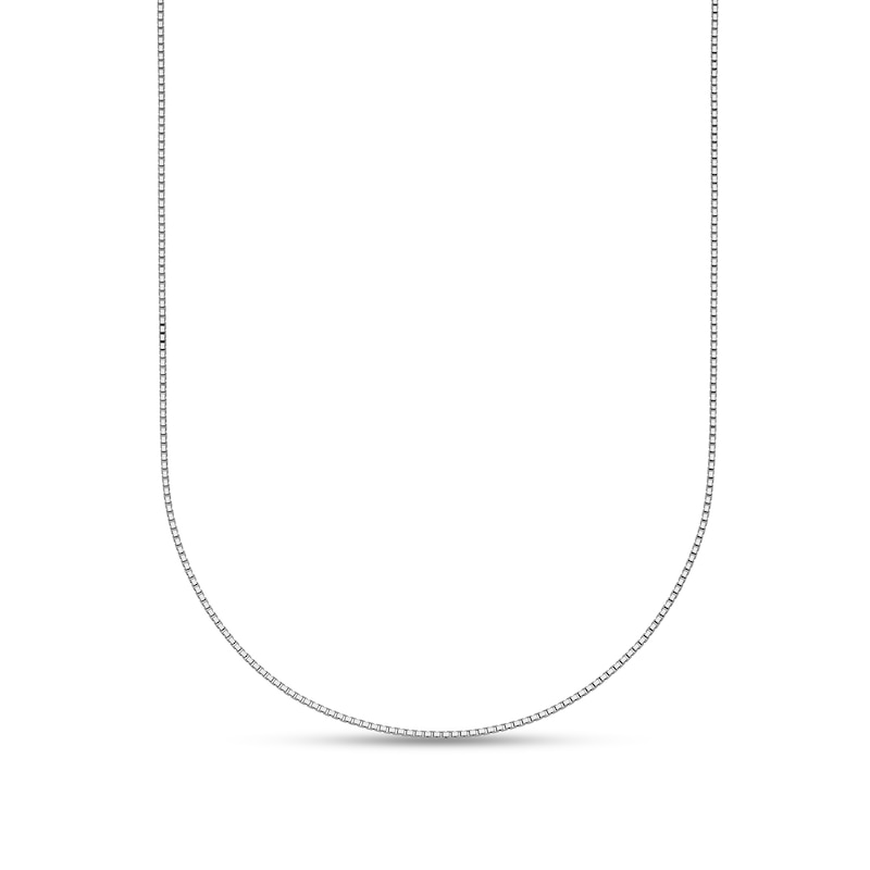 Main Image 1 of 0.7mm Box Chain Necklace in Solid Platinum - 16"