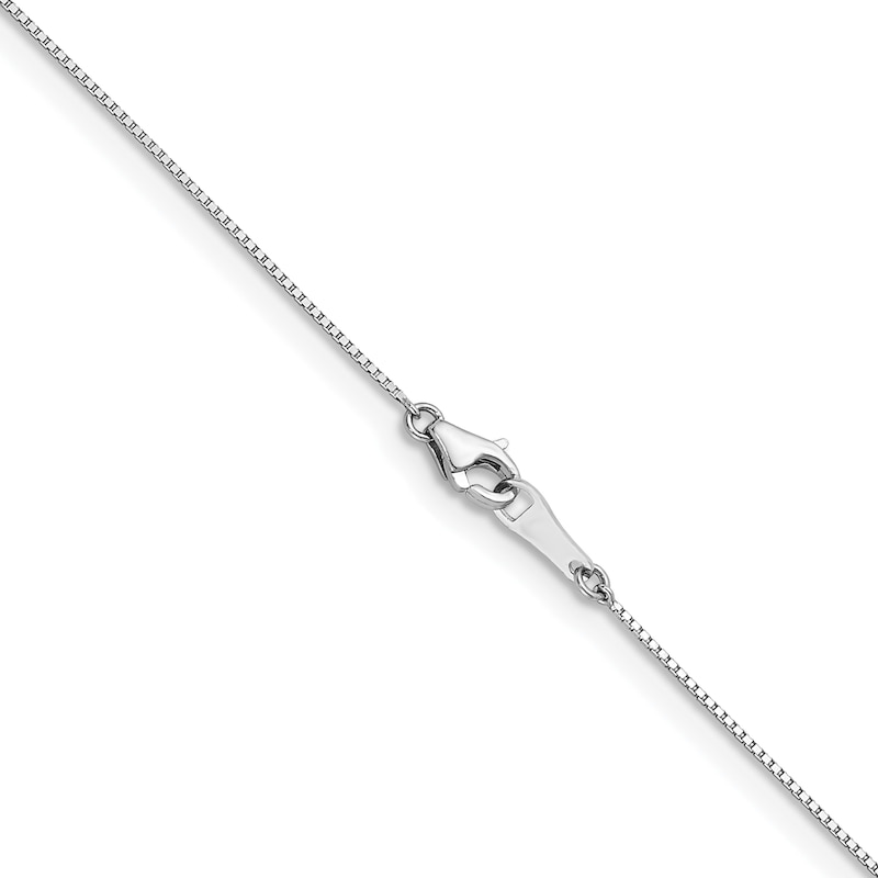 Main Image 2 of 0.7mm Box Chain Necklace in Solid Platinum - 16"