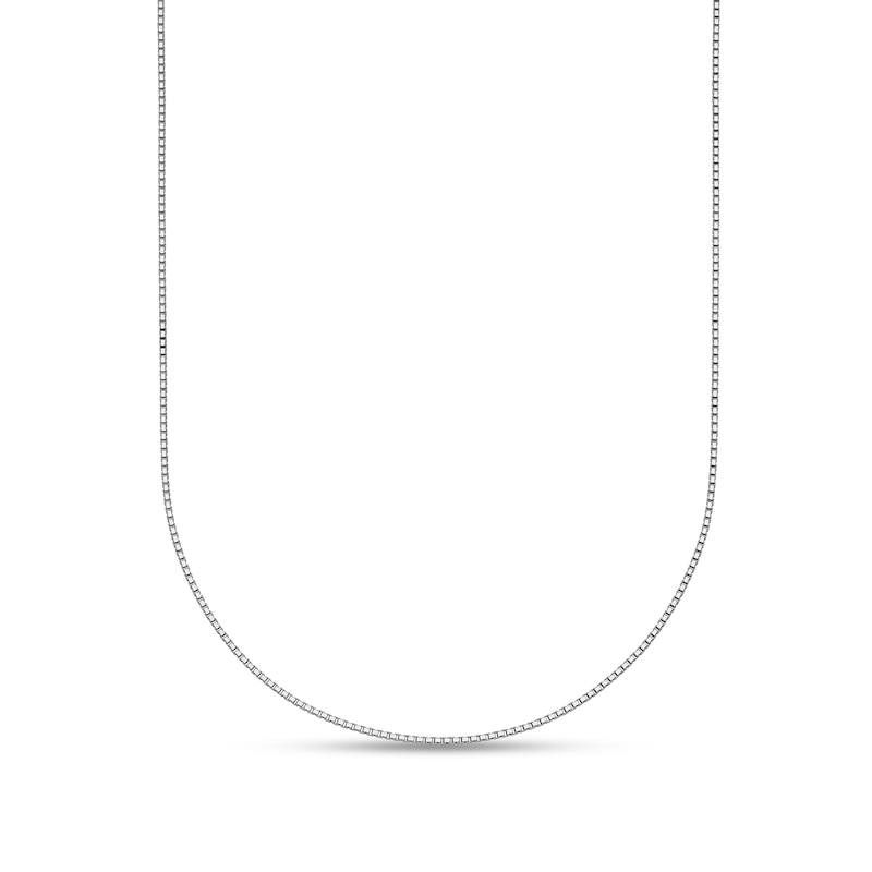 Main Image 1 of 0.7mm Box Chain Necklace in Solid Platinum - 18"