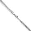 Thumbnail Image 2 of 3.5mm Curb Chain Necklace in Solid Platinum - 20"