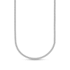 2.5mm Curb Chain Necklace in Solid Platinum