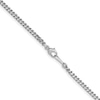 2.5mm Curb Chain Necklace in Solid Platinum