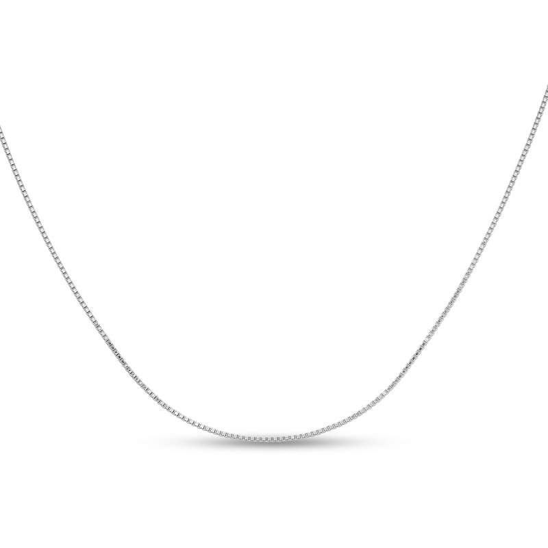 Main Image 1 of 1.0mm Box Chain Necklace in Solid Platinum - 20"