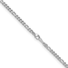 3.2mm Figaro Chain Necklace in Solid Platinum