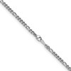 Thumbnail Image 2 of 3.2mm Figaro Chain Necklace in Solid Platinum - 24"