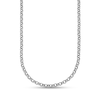 3.4mm Rolo Chain Necklace in Solid Platinum
