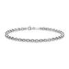 3.4mm Rolo Chain Bracelet in Solid Platinum - 7.5"