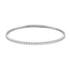 Thumbnail Image 1 of 0.50 CT. T.W. Diamond Flexible Bangle in 10K White Gold - 6.75”