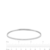 Thumbnail Image 3 of 0.50 CT. T.W. Diamond Flexible Bangle in 10K White Gold - 6.75”