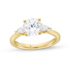 Thumbnail Image 1 of 1.80 CT. T.W. Pear-Shaped and Round Certified Lab-Grown Diamond Three Stone Engagement Ring in 14K Gold (F/SI2)