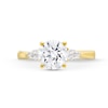 Thumbnail Image 4 of 1.80 CT. T.W. Pear-Shaped and Round Certified Lab-Grown Diamond Three Stone Engagement Ring in 14K Gold (F/SI2)