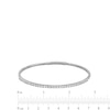 Thumbnail Image 3 of 1.00 CT. T.W. Diamond Flexible Bangle in 10K White Gold - 7.25”