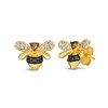 Thumbnail Image 1 of Le Vian® 0.43 CT. T.W. Tri-Colour Diamond Bee Stud Earrings in 14K Honey Gold™