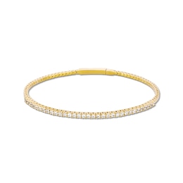 1.00 CT. T.W. Diamond Flexible Bangle in 10K Gold - 7.25”