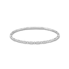 Thumbnail Image 1 of 0.30 CT. T.W. Diamond Alternating Flexible Bangle in 10K White Gold - 6.75”