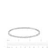 Thumbnail Image 3 of 0.30 CT. T.W. Diamond Alternating Flexible Bangle in 10K White Gold - 6.75”