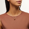 Teardrop Pendant in Sculpted Hollow 14K Gold - 17”