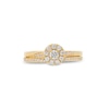 0.40 CT. T.W. Diamond Frame Bypass Shank Bridal Set in 10K Gold