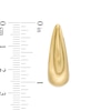 Thumbnail Image 2 of 26.0mm Chunky Oval Hoop Earrings in Sculpted Hollow 14K Gold