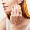 Thumbnail Image 2 of 1.50 CT. T.W. Diamond Multi-Row Cascading Wave Ring in 10K Gold