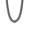 Thumbnail Image 1 of Vera Wang Men 4.45 CT. T.W. Black Diamond Curb Chain Necklace in Sterling Silver with Black Ruthenium - 20"