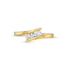 Thumbnail Image 4 of 0.30 CT. T.W. Diamond Trio Bypass Ring in 10K Gold