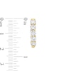 Thumbnail Image 3 of 3.00 CT. T.W. Certified Lab-Grown Diamond Inside-Out Hoop Earrings in 14K Gold (F/SI2)