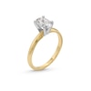 Thumbnail Image 2 of 1.00 CT. Oval Certified Diamond Solitaire Engagement Ring in 14K Gold (I/I1)