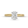 Thumbnail Image 3 of 1.00 CT. Oval Certified Diamond Solitaire Engagement Ring in 14K Gold (I/I1)