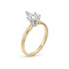 Thumbnail Image 2 of 1.00 CT. Pear-Shaped Certified Diamond Solitaire Engagement Ring in 14K Gold (I/I1)