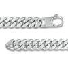 Previously Owned - Diamond-Cut 10.7mm Cuban Curb Chain Bracelet in Solid Sterling Silver  - 8.5"