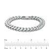 Previously Owned - Diamond-Cut 10.7mm Cuban Curb Chain Bracelet in Solid Sterling Silver  - 8.5"
