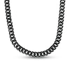 Previously Owned - Men's 0.75 CT. T.W. Black Diamond Cuban Curb Chain Necklace in Sterling Silver – 22"