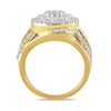Thumbnail Image 3 of Previously Owned - 1.99 CT. T.W. Multi-Diamond Double Frame Bypass Ring in 10K Gold