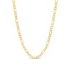 Previously Owned - 3.3mm Diamond-Cut Figaro Chain Necklace in Hollow 10K Gold - 22"
