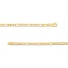 Previously Owned - 3.3mm Diamond-Cut Figaro Chain Necklace in Hollow 10K Gold - 22"
