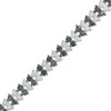 Thumbnail Image 1 of Previously Owned - 0.50 CT. T.W. Black Diamond Two Row Tennis Bracelet in Sterling Silver and Black Rhodium - 7.25"