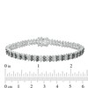 Thumbnail Image 3 of Previously Owned - 0.50 CT. T.W. Black Diamond Two Row Tennis Bracelet in Sterling Silver and Black Rhodium - 7.25"