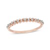 Thumbnail Image 1 of Previously Owned - Diamond Accent "X" Flower Band in 10K Rose Gold